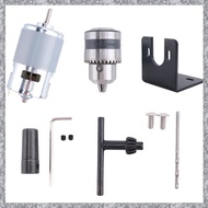 775 Motor 10000Rpm DC 12V Lathe 775 Motor with Mini Hand Drill Chuck and Milling Machine Mounting Br