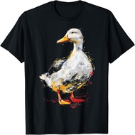 Duck Art Illustration Animal Painting Graphic Duck T-Shirt