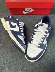 Nike Dunk Low 海軍藍白 男女同款