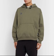 Nike ACG Hoody Sweatshirt 連帽T恤 電繡Logo 拉鍊配置 軍綠 M號