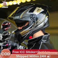 【JC】AXK Motorcycle Helmet Full Face Dual Visor 557 Full Series Helmet with ICC Sticker