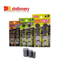 VT Magnet Round Circle Black Magnet DIY (15mm/20mm/25mm)