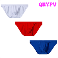 QUYPV CMENIN 3ชิ้นกระเป๋าผ้าฝ้ายกางเกงในของชายกางเกงในชาย Jockstrap มาการอง AD7202 APITV