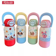 Bb&B--314 Stainless Steel Drinking Bottle with Small Cup 550 Doggy Cat Bunny Character