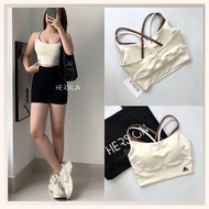 Women's gym Set Women's sportswear Set Shorts tennis pickleball sports bra HERSIGN-SMIXB46N12