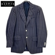 Ermenegildo Zegna TRAVEL 海軍藍條紋 2B 夾克，44 碼 [二手]