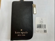 KATE SPADE Staci防刮皮革拉鍊卡夾證件夾套-黑色    全新1560含運店到店
