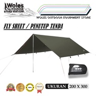 TENDA Flysheet Tent 2x3 M Quality 3x2 Bivouac camping Flysheet/ Original