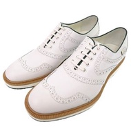 近新 Gucci 高爾夫球鞋，真皮鞋，白色真皮，1438 [二手] GUCCI