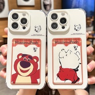 Cartoon Winnie The Pooh Anti-Fall Casing hp Samsung S24 Fe S24 Ultra S25 Ultra S25 Plus S24 Fe S24 P