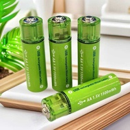 89 New 4 2025 USB Rechargeable AA Batteries Li-Ion 1.5V 1.5H 1500Mwh Fast Charge Long Lasting Con