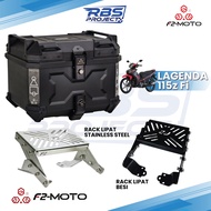 F2 Moto LAGENDA 115z Fi RACK LIPAT + F2-Moto TOP BOX SET
