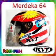 TOPI KELEDAR KYT HELLCAT MERDEKA 64 LIMITED EDITION HELMET (SINGLE VISOR)