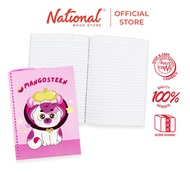 Yarn Notebook Printed Kawaii Cat & Dog Mangosteen 80's 5.83x7.87 inches, Violet - Notebooks