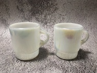 Fire-King mug 珍珠色咖啡杯