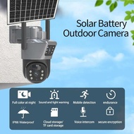 Larmcam Dual Lens Solar Powered CCTV Camera WiFi PIR IP66 3MP - T4B