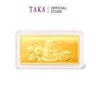 TAKA Jewellery “Happy Birthday” 999 Gold Bar - 5g, 10g