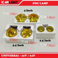 Wira Se Blm Flx Kia Citra Universal 12v Car 24v Lorry Bus 2.44 Inch Fog Lamp 3.5" Spot Light Halogen
