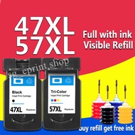 CANON PG47  PG 47 PG-47 BLACK  CL57 CL-57 CL 57 COLOR  CL57S CL-57S  Ink Cartridge For Canon E3370 E