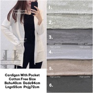 Cotton Cardigan Long Cardigan Jacket Women Kardigan Muslimah