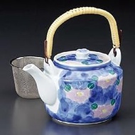 Earthenware Bottle with Purple Flower All-Purpose Tea Strainer, No. 8 [1,260cc] (Arita Ware), Japane