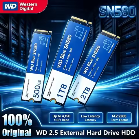 Western Digital WD Blue SN580 NVMe SSD 2TB 1TB 500GB PCIe 4.0 * 4 M.2 2280 Solid State Internal Driv
