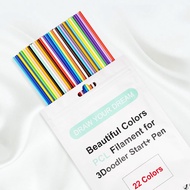 22 Colors 3D Doodler Pen Refills Only Fit for 3Doodler Start+ 3D Pen Low Printing Temperature PCL Fi