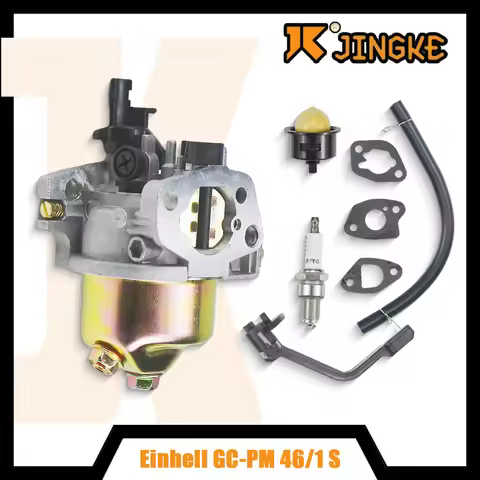 For GC-PM 46/1 S GC-PM 51/2 S HW HBM 46 R Lawn Mower Garden Tool Lawn Mower Carburetor Kit Spark Plu