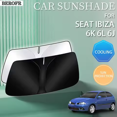 Car For SEAT Ibiza 6L 6J 6K2 Accessories 2007 2017 - 1994 Summer Sunshade Front Windshield Vehicle S
