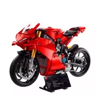 2025 MOCการวิเคราะห์42202 Ducatis Panigales V4 Sรถจักรยานยนต์อาคารบล็อกชุดMechanical Groupอิฐของเล่น