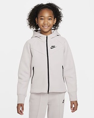 Nike Sportswear Tech Fleece เสื้อมีฮู้ดซิปยาวเด็กโต (หญิง)