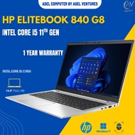 1Year Warranty I HP EliteBook 840 G8 Notebook 11th Gen Core i5(1145G7) 14"FHD Windows 11Pro