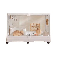 达洋新式兔笼R81PRO钢化透明玻璃家用大号兔子笼子室内专用荷兰猪