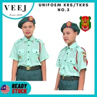UNIFORM | BAJU KEMEJA TKRS NO.3 LENGAN PENDEK | SHORT SLEEVE | KADET REMAJA SEKOLAH (KRS NO.3)