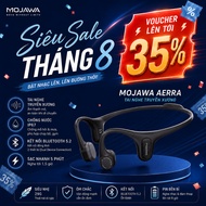 Mojawa Aerra Bone Conduction Headphones Black, Bluetooth 5.2, 8h Battery, Running and Gym Bone Condu
