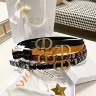 Dior Belt Genuine Leather First Layer Cowhide Belt CD Ladies Belt Double-Sided First Layer Cowhide U