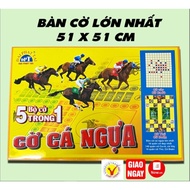 DAI PHAT TAI 5-in-1 Seahorse Chess Set, Seahorse Chess Board, Checkers, Guessing Chess, Go Chess, An