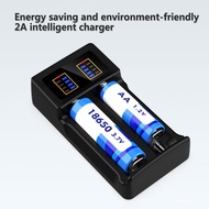 18650 Universal 2 Slot Baery B Charger LCD Intelligent Fast Charger Rechargeable Baeries Li-ion 18650 14500 Baery Charge