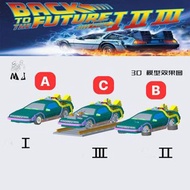MJ Model x League Model LMLF 1:64合金模型，新車型！DeLorean Time Machine德洛林時光車，Back To The Future回到未來電影改裝版