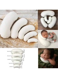5入組新生兒攝影道具豆枕弧形助攝影道具嬰兒籃裝飾豆枕姿勢枕攝影道具