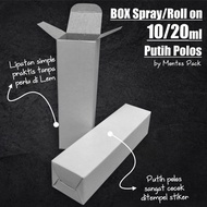 Roll on Box POLOS / Kemasan parfum / packaging botol 10ml / Spray Box