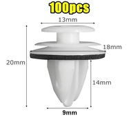 100pcs Klip Kereta Car Clip Bumper Fastener Clip Vios Altis Yaris C-HR Door Trim Panel Clip Fender C