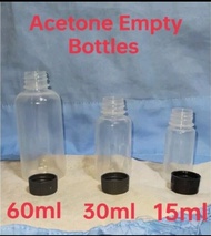 60 ml Acetone empty bottles 100 pcs.
