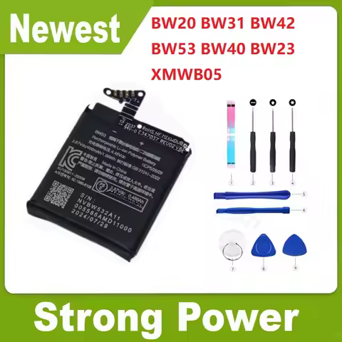 2025 Newest Battery for Xiaomi Redmi Watch 1 2 3 4 S1 Pro S1 Color 2 BW20 BW31 BW42 BW53 BW40 BW23 X