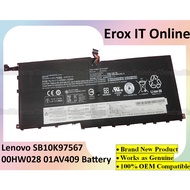 Lenovo ThinkPad X1 CARBON 01AV409 01AV410 00HW028 SB10K97567 SB10K97566 Series Laptop Battery
