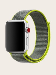 Correa de reloj compatible con Apple Watch de color combinado nailon