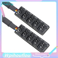 [HoME&life] PWM CPU Cooling Fan Splitter Adapter 4-Pin PWM PC Fan Hub PC 5 Way Splitter Braided Cabl