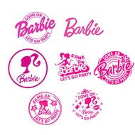New Barbie shirt ironing sticker cute girl cartoon T-shirt fashion patch coat hat Hoodie decorative 