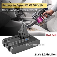 3000Mah 21.6V Lithium Battery For Dyson V6 V7 V8 V10 Vacuum Cleaner Replacement