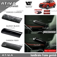 CarRefit Perodua Ativa car handbrake decoration set carbon fiber interior accessories